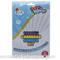 Chanukah Banner Kit in Yiddish Color Your Own Freilichen Chanuka Sign 6 Feet Long Hanukah Arts and Crafts Gifts and Games by Izzy 'n' Dizzy B077H5C75Z